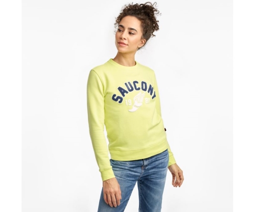 Tenis Saucony Logowear Sweatshirt Mujer Tops Ropa Sunny Lime México MX-480-MJ